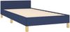 Einzelbettgestell Design für Erwachsene ohne Matratze Blau 90x190 cm Stoff d4064e Bild 5