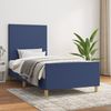 Einzelbettgestell Design für Erwachsene ohne Matratze Blau 90x190 cm Stoff d4064e Bild 2