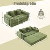 2-Sitzer Sofa B 162 x T 78 x H 66 cm aus Chenille, modular Bild 5
