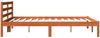 vidaXL Massivholzbett ohne Matratze Wachsbraun 120x190 cm Kiefernholz 844139 Bild 5