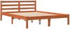 vidaXL Massivholzbett ohne Matratze Wachsbraun 120x190 cm Kiefernholz 844139 Bild 3