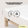 Schlafgut 'Easy' Spannbettlaken, Jersey, 100% Baumwolle, rundum Gummizug, für Matratzen bis 22 cm Höhe, Full-white, XL 180x200 cm - 200x200 cm Bild 3
