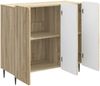 vidaXL Sideboard Sonoma-Eiche 89 x 34,5 x 82 cm Holzwerkstoff 894417 Bild 3