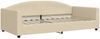 vidaXL Tagesbett Ausziehbar mit Schubladen Creme 100x200 cm Stoff 3197251 Bild 4
