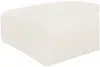 Vente-unique - POGNI Pouf Stoff Weiß - B 75 cm x H 45 cm x L 75 cm Bild 4