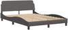 vidaXL Bettgestell "Viana" ohne Matratze Grau 140x200 cm Kunstleder 3208099 Bild 5