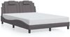 vidaXL Bettgestell "Viana" ohne Matratze Grau 140x200 cm Kunstleder 3208099 Bild 2
