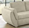 Ecksofa Schlaffunktion Couch mit Rutschenlehne Bettkasten in Cord Beige Grau Bild 4