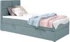 99rooms Larni Boxspringbett Strukturstoff INARI Pastellblau 100x200 cm Bild 4
