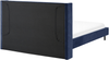 Bett mit Lattenrost VILLETTE 160 x 200 cm Samtstoff Marineblau Bild 5