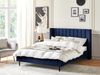 Bett mit Lattenrost VILLETTE 160 x 200 cm Samtstoff Marineblau Bild 3