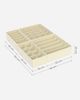 SONGMICS Unterwäsche-Organizer 8er Set, Schubladen-Organizer faltbar, Ordnungssystem Kleiderschrank, Aufbewahrungsbox Schrank, Stoffboxen Aufbewahrung, für BHs Socken Krawatten, Beige RUSDE008M01 Bild 5