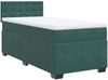 vidaXL Boxspringbett mit Matratze Dunkelgrün 100x200 cm Samt 3286249 Bild 2