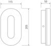 LED Wandleuchte Fassadenleuchte 10W | 750 Lumen | 4000K IP65 OVAL Bild 2