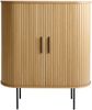 Barschrank >NOLA< in Eiche, MDF furniert - 130x75x40cm (BxHxT) Bild 3