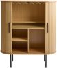 Barschrank >NOLA< in Eiche, MDF furniert - 130x75x40cm (BxHxT) Bild 2