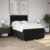 vidaXL Boxspringbett mit Matratze Schwarz 140x200 cm Stoff 3293605 Bild 5
