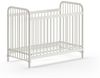 BRONXX Babybett mit Liegefläche 60x120 cm, Ausf. Metall Weiß matt Bild 3