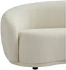 Vente-unique - BOVANA Sofa Stoff Weiß - B 88 cm x H 71 cm x L 227 cm Bild 4