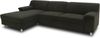 DOMO. collection Ecksofa Junin, Couch in L-Form mit Schlaffunktion, Füße mit Filzgleitern, Sofa, Polsterecke, Eckcouch, Polstergarnitur 251 x 150 x 72 cm (BxTxH), schwarz Bild 2