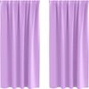 vidaXL Verdunkelungs-Vorhänge mit Ringen 2 pcs Lila 175 x 140 cm 4107489 Bild 2