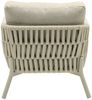 Gartensessel Malte Gartenstuhl Loungesessel mit Polster Rope Taupe Bild 4