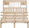 vidaXL Massivholzbett mit Regal ohne Matratze 135x190 cm Kiefer 3322786 Bild 4
