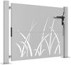 vidaXL Gartentor 100x100 cm Cortenstahl Gras-Design 153227 Bild 3