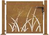 vidaXL Gartentor 100x100 cm Cortenstahl Gras-Design 153227 Bild 4