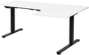 'Deestines' Höhenverstellbarer Schreibtisch, Elektrisch Rechtsseitig, Weiß, 160 x (59/109) x (60-125) cm Bild 5