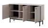 Selsey 'Japandies' Sideboard 3-türig, greige, ca. 84 x 153 x 39 cm Bild 4