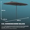 Kingsleeve Sonnenschirm, UV Schutz 80+ Schutzhülle XXL Aluminium Kurbel Wasserabweisend, anthrazit, 460 x 270 x 240 cm Bild 4