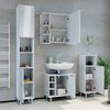 Vicco 'Fynn' Waschtischunterschrank, Holz, 60 x 54 x 32 cm, Weiß Hochglanz Bild 4