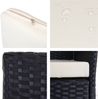 3-Sitzer Poly-Rattan Gartenbank Halden, Sitzbank ~ anthrazit, Kissen creme Bild 4