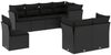 vidaXL 8-tlg. Garten-Sofagarnitur mit Kissen Schwarz Poly Rattan 3249764 Bild 2