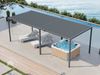 PRIMEYARD Pergola 3x7 m Pfosten und Lamellendach aus Stahl - anthrazitfarbene Terrassenüberdachung Bild 2