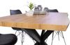 Esstisch Baumkante Holz-Optik Wildeiche 140 x 80 Spider-Gestell schwarz JOSY 142463964 Bild 3