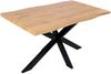 Esstisch Baumkante Holz-Optik Wildeiche 140 x 80 Spider-Gestell schwarz JOSY 142463964 Bild 2
