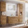 Badezimmer Hängeschrank LUTON-56-CRAFT, Wotan Eiche Nb. Nb, B/H/T ca. 35/75/22 cm Bild 4