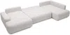 Vente-unique - DAVISO Sofa Stoff Beige - B 204 cm x H 87 cm x L 360 cm Bild 5