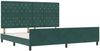 vidaXL Boxspringbett mit Kopfteil Dunkelgrün 200 x 200 cm Samt 3344900 Bild 5