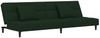vidaXL Schlafsofa 2-Sitzer mit 2 Kissen Dunkelgrün Samt 375809 Bild 2