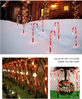 ABC Solarbetriebene Lichterkette in Form eines Zuckerrohrs, Weihnachtsdekoration, 1 bis 5 cm großer Lutscher, ABC Bild 2