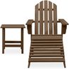 vidaXL Adirondack-Gartenstuhl mit Fußstütze & Tisch Tannenholz Braun 315931 Bild 2