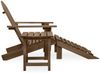 vidaXL Adirondack-Gartenstuhl mit Fußstütze & Tisch Tannenholz Braun 315931 Bild 3