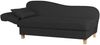Recamiere mit Armteil links klappbar Katia Bezug Flachgewebe Buche natur / schwarz 22666 Bild 3