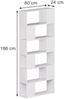 Raumteiler Eneos Weiß 80 x 186 cm Vicco Bild 2