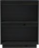 Beistellschrank Schwarz 60 x 34 x 75 cm Massivholz Kiefer [813823] Bild 5