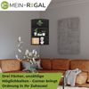 Coemo Eckregal Corner 60 aus Holz 3 Etagen Schwarz Bild 2