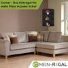 Coemo Eckregal Corner 60 aus Holz 3 Etagen Schwarz Bild 3